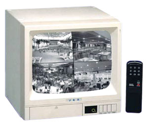 Настольный черно-белый видеомонитор со встроенным квадратором JR-412Q
